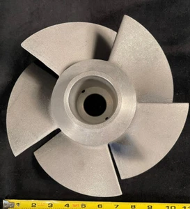 Unused Old Stock 10" Diameter 5 Blade Axial Pump or Jet Pump Impeller - Foto 1 di 3