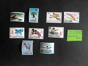 Andorra española Olimpiadas 1972,1976,1980,1984 sellos alto valor MNH - Imagen 1 de 2
