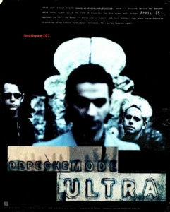 1997 Depeche Mode "Ultra" Album Release Music Industry Promotional Reprint Ad - Picture 1 of 1