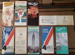 Vintage NEW YORK CITY & State LOT Travel Brochures MAPS 1930's - 1980's - Picture 1 of 21