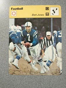 BERT JONES COLTS STEVE OWENS HEISMAN SIGNED AUTOGRAPHED SPORTSCASTER CARDS - Picture 1 of 5