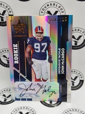 2006 Rookies and Stars Longevity Rookie Autographs #242 John McCargo 004/125 - Image 1 of 2