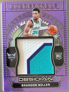 2023-2024 Obsidian Brandon Miller Unbreakable /49! Hornets - Picture 1 of 2