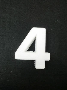 NUMERO NUMERI CIFRA CIFRE POLISTIROLO DA DECORARE "4" - Picture 1 of 1