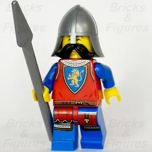 LEGO Castle Lion Knight Tower Guard Minifigure Male Black Moustache 10332 cas589 - Bild 1 von 3