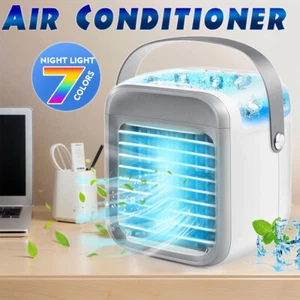 Mobile Aircooler Klimaanlage Ventilator Klimagerät RGB Nachtlicht Luftbefeuchter - Bild 1 von 12