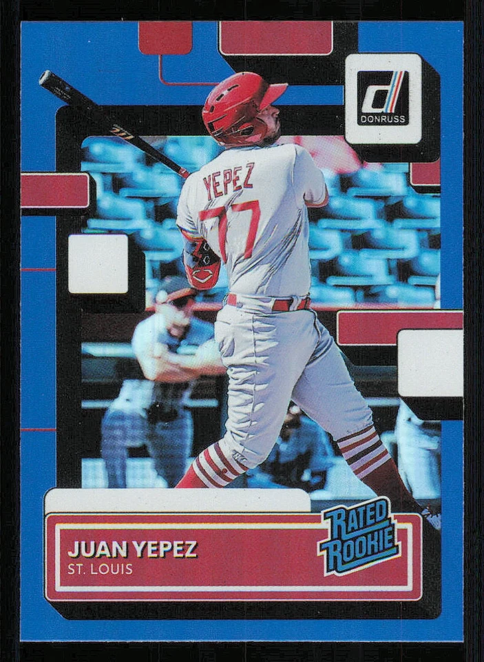 2022 Donruss Holo Blue #69 Juan Yepez RR - Image 1 of 2