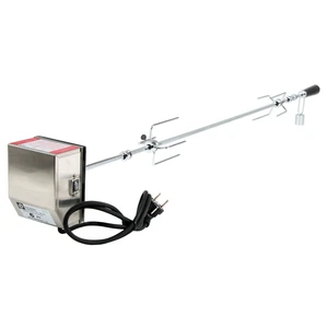 Grillspieß Set Drehspieß mit Motor Edelstahl Rotisserie 120 cm BBQ-Toro - Bild 1 von 8