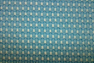 Fabric Piece: Light Blue Green Waffle Texture Tone on Tone Fabric - Image 1 of 3