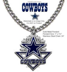 Men Dallas Cowboys NFL Necklaces for 