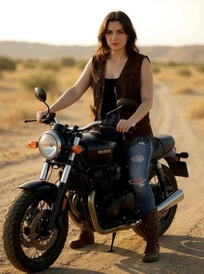 Chaleco Diesel Marrón Gamuza Oro Rosa Flecos Talla Única Foto 1 de 4