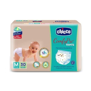 Chicco Comfy-Pro Pant Style Baby Diapers Medium, 30 Count - Picture 1 of 6