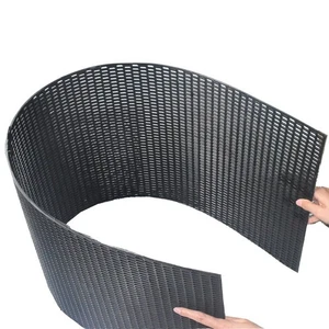 Black ABS Plastic Racing Honeycomb Hex Mesh Grill Spoiler Bumper Vent Universal - Picture 1 of 11