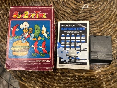BurgerTime (Intellivision, 1983) IN BOX Will Combine Shipping - Image 1 of 4