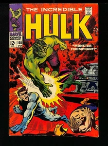 Incredible Hulk (1962) #108 Mandarin! Nick Fury! Monster Triumphant! Marvel 1968 - Picture 1 of 2