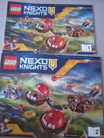 Lego Building Instructions Instruction 70314 Nexo Knights Part 1 and 2, Part 1 and 2