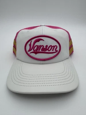 FW25 Supreme Vanson Leathers Mesh Back 6-Panel Hat - White - Image 1 of 4
