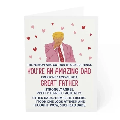 Открытка на День отца Дональда Трампа You're An Amazing Dad Father политический юмор - Изображение 1 из 2