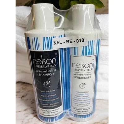 Nelson J Beverly Hills Moisture Healing Shampoo & Conditioner Set 8 oz. Each NEW - Image 1 of 4