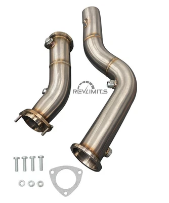 Downpipe Acciao Inox BMW M3 M4 F80 F82 F83 S55 76mm dal 2014-2020 Saldature TIG - Immagine 1 di 4