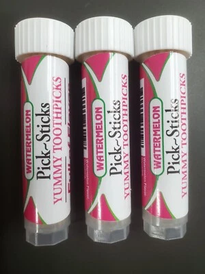 Palillos de dientes con sabor a sandía Foto 1 de 2