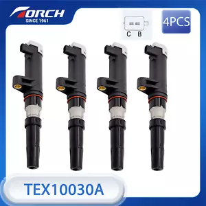 4X TORCH Ignition Coils TEX10030A Replace for 22448-00QAA for Sagem 029700-8291 - Foto 1 di 6
