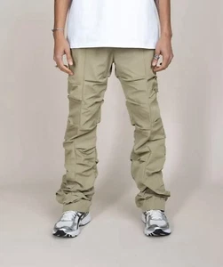 EPTM TEKNO FLARE PANTS Men’s Size Large 34x34 Beige New With Tags - Picture 1 of 8