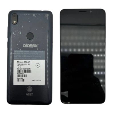 Alcatel Axel 5004R 32GB AT&T Locked 4G LTE Android Smartphone 6" 13MP Gray MINT - Image 1 of 4