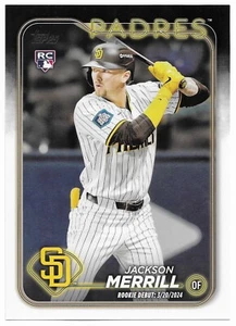2024 TOPPS UPDATE SERIES JACKSON MERRILL OVERSIZED IMAGE VARIATION CARD SP US169 - Picture 1 of 2