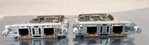 Pair of Cisco VWIC2-2MFT-T1/E1 Multiflex Trunk Voice/WAN Interface Card - Picture 1 of 5