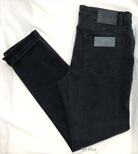 New Slate & Stone Jeans Men's Charcoal Mercer Skinny Jeans in Faded Black 34x32