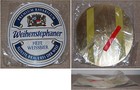 Zapfhahnschild aus Metall WEIHENSTEPHAN HEFE WEISSBIER gewölbt Neu & OVP