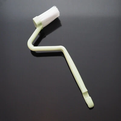 Escova sanitária dobrada tipo V limpador escova limpa alça tigela esfregão - Imagem 1 de 4