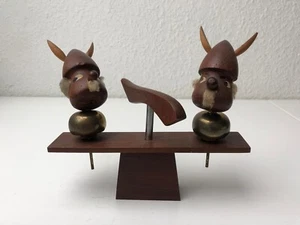 Vintage 60er Jahre Teak-Korkenzieher Figuren und Verschlüsse dänisches Design #N - Bild 1 von 4