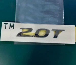 Rear 2.0T emblem badge (chrome color) fit 2019-2023 Hyundai Santa Fe - Picture 1 of 1