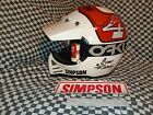Vintage Simpson M52 Racing Helmet 7-3/8  Oakley  Snell 80 bell shoei