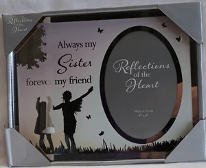 Reflections of the Heart Mirror Photo Frame - Sister - Foto 1 di 1