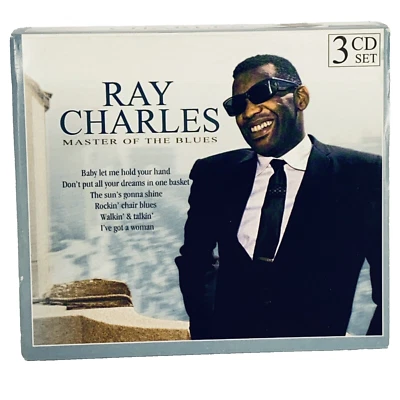 RAY CHARLES - MASTER OF THE BLUES - 2006 TIME MUSIC CANADA - 3 CD BOX SET - Image 1 of 4