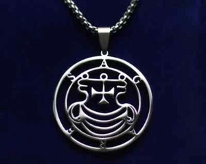 Collar Colgante Sello Agares, Acero Inoxidable de Alta Calidad, Sello Demonio Goetia - Imagen 1 de 3