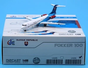 JC Wings 1:400 República Eslovaca Fokker 100 Diecast Avión Jet Modelo OM-BYC - Imagen 1 de 12
