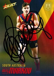 Signed 2015 Richmond Tigers AFL Future Force Rookie Card - Oleg Markov - Bild 1 von 3