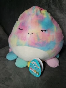 Squishmallows 16" Opal The Octopus Tie Dye Rainbow Plush - Picture 1 of 6