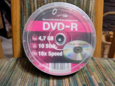 10x Platinum DVD-R – 4,7 GB / 16x Speed – NEU - Bild 1 von 3