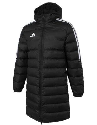 Adidas Tiro 23 Long Down Padding Jacket Unisex Coat Outdoor Black AsiaFit HS7238 - Image 1 of 4
