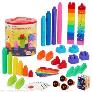Battat Education LocBloc Number Blocks Building Block Set - Picture 1 of 8