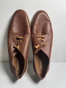 Hush Puppies Bounce Plus Size 11W Women’s Brown Leather Slip-On Casual - Picture 1 of 10