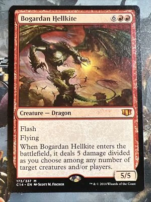 1x Bogardan Hellkite  Commander 2014 LP MTG Magic the Gathering x1 MKE - Image 1 of 2
