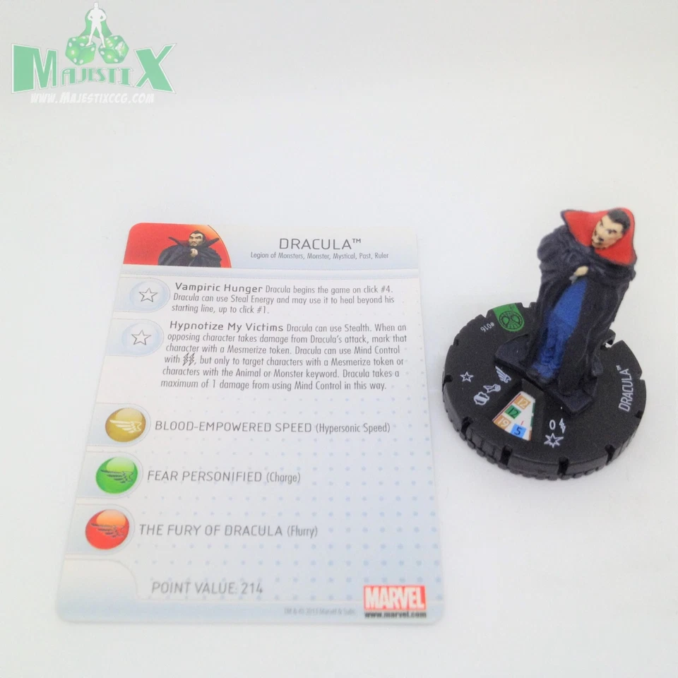 Heroclix Amazing Spider-Man set Drácula #016 ¡Figura poco común con tarjeta! Foto 1 de 1