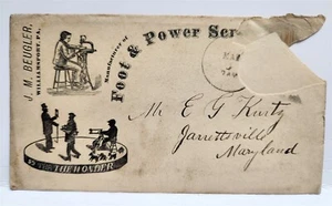 J.M. Beugler Foot Powered Scroll Saws Advertising Cover - Williamsport, PA - Picture 1 of 2
