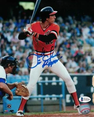 Foto 8x10 autografiada/firmada de Jack Clark de los Gigantes de San Francisco BAS 25517 PF Foto 1 de 2